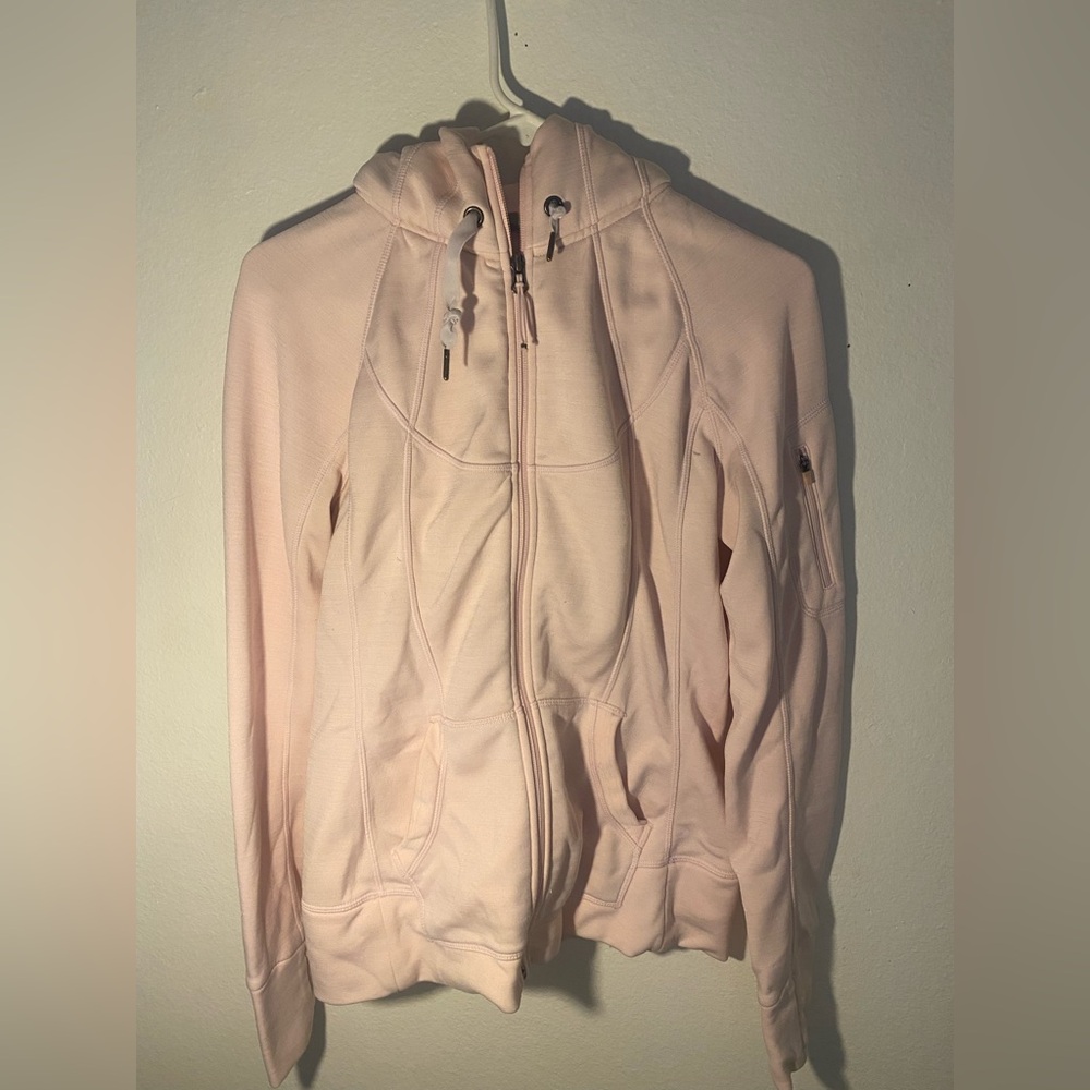 Athleta Womens Medium Pink Full Zip Hoodie Activewear Jacket
